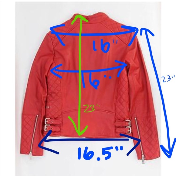 Zara 100% genuine leather biker jacket - Picture 7 of 8